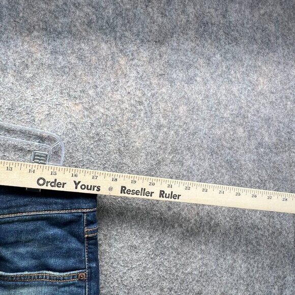 Nudie Jeans Mens 32x28 Patch Eddie II Tsuyoshi Limited Distressed Selvedge Blue - Picture 5 of 12